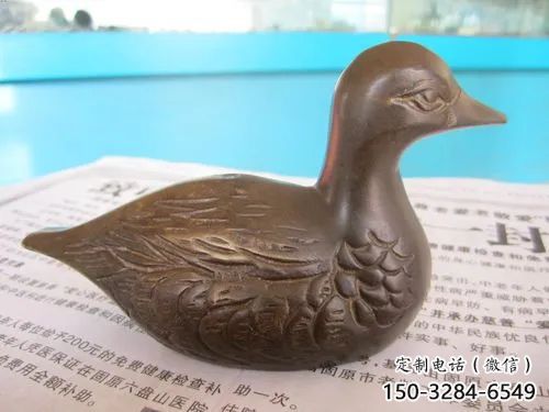 鴨子雕塑廠家，仿真動物， 公園廣場街頭擺件 (3)