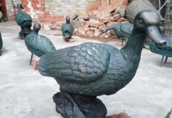 銅鴨子雕塑廠家，仿古工藝，公園廣場(chǎng)動(dòng)物擺件 (2)