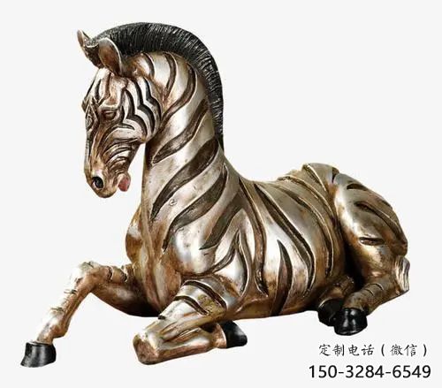 仿真斑馬雕塑 店門口園林雕塑 動(dòng)物小品