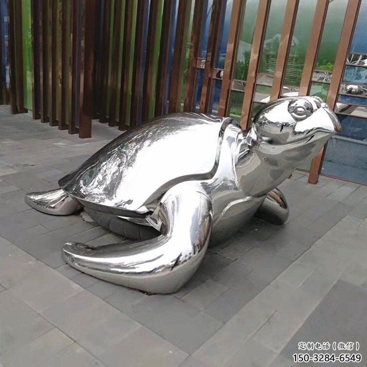 不銹鋼海龜?shù)袼?風景區(qū)仿真雕塑 廣場小品