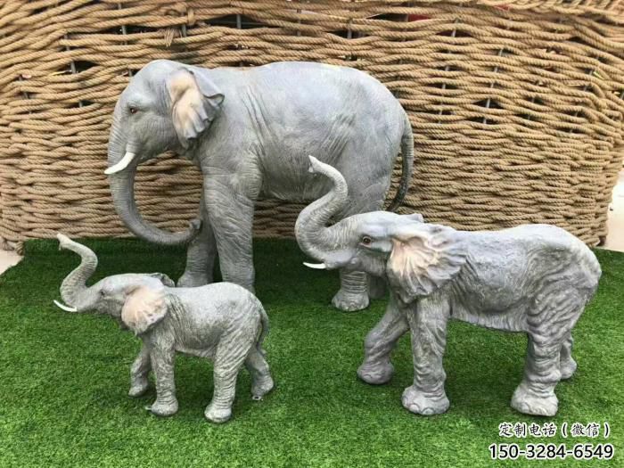 廣場小象雕塑，動(dòng)物擺件，仿古工藝