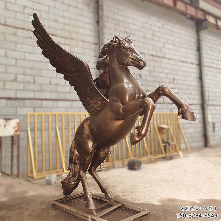 景區(qū)天馬雕塑，廣場主題，仿古工藝