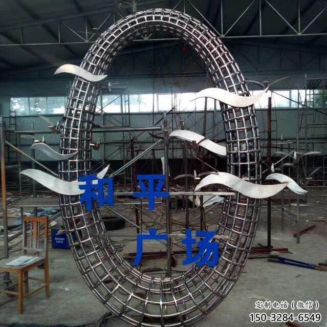 仿古大雁雕塑 庭院彩繪雕塑 田間小品