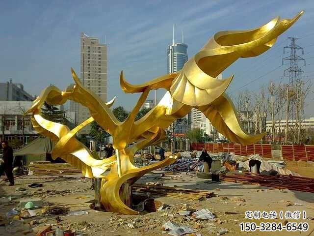 商場(chǎng)大雁雕塑 仿真雕塑 店門口小品