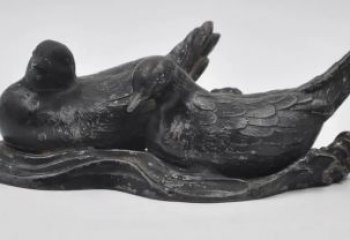 售樓處鴛鴦雕塑 商業街仿真雕塑 動物擺件