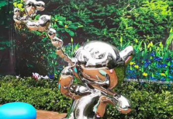 景區(qū)貓咪雕塑，鍍金歐式雕塑，鐵藝材質(zhì)