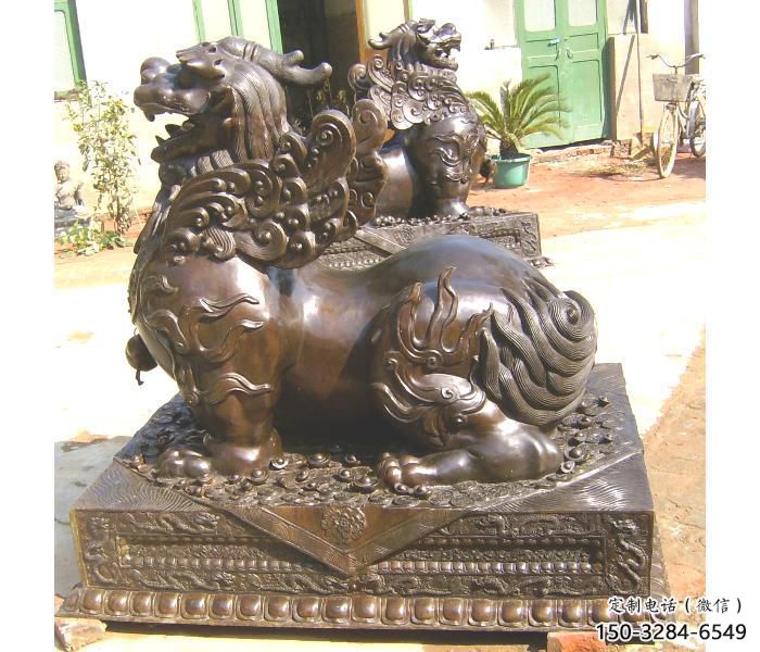 房地產貔貅雕塑，仿古動漫雕塑，噴砂制造