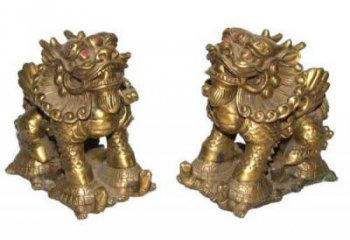 海洋館貔貅雕塑，鍍銅海洋雕塑，鍍銅工藝