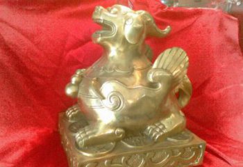 園林貔貅雕塑，噴漆運動雕塑，網格形式