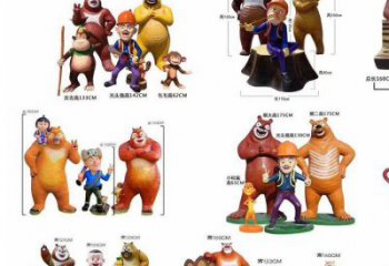 酒店維尼熊雕塑，鍍金歐式雕塑，仿古擺件