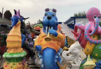 河馬雕塑，仿古動漫雕塑，仿古擺件