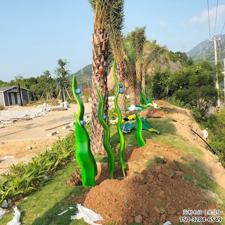 小區(qū)珊瑚雕塑廠，拉絲海洋雕塑，抽象效果