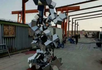 農(nóng)村景觀石雕塑，鏤空景觀雕塑，抽象效果