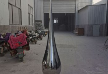 城市水滴雕塑，網格體育雕塑，鏡面效果