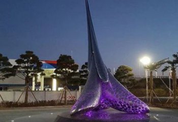 城市水滴景觀雕塑，網格燈光雕塑，鏤空效果