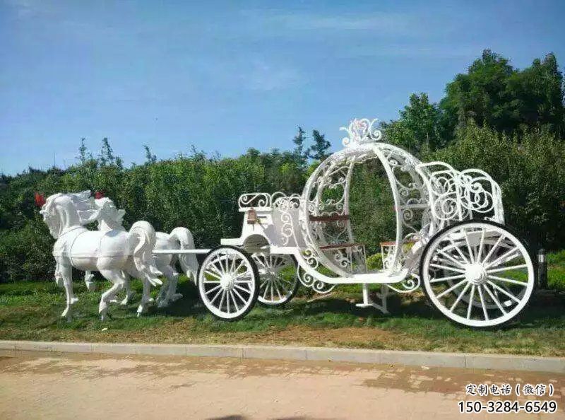 庭院馬車雕塑 城市彩繪雕塑 民俗小品