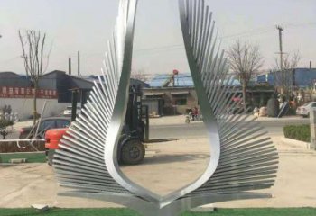 大型翅膀雕塑，鍍銅景觀雕塑，鏡面工藝