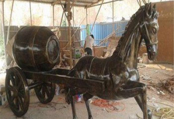 風(fēng)景區(qū)馬車(chē)雕塑 售樓處廣場(chǎng)雕塑 仿古擺件