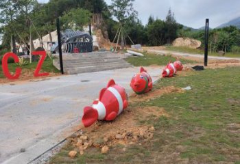 廣場(chǎng)坐凳雕塑 抽象景觀小品 烤漆雕塑