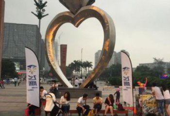 草地戒指雕塑 現(xiàn)代校園小品 大型雕塑