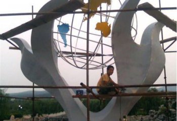 園林地球雕塑 大型景觀小品 中式雕塑