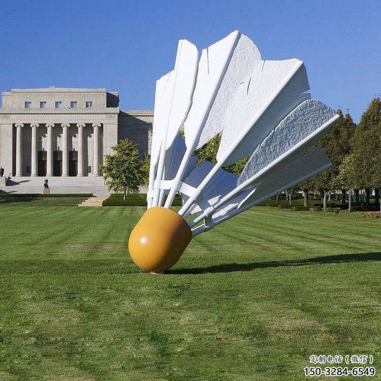 現(xiàn)代羽毛球雕塑 大型別墅區(qū)擺件 博物館雕塑