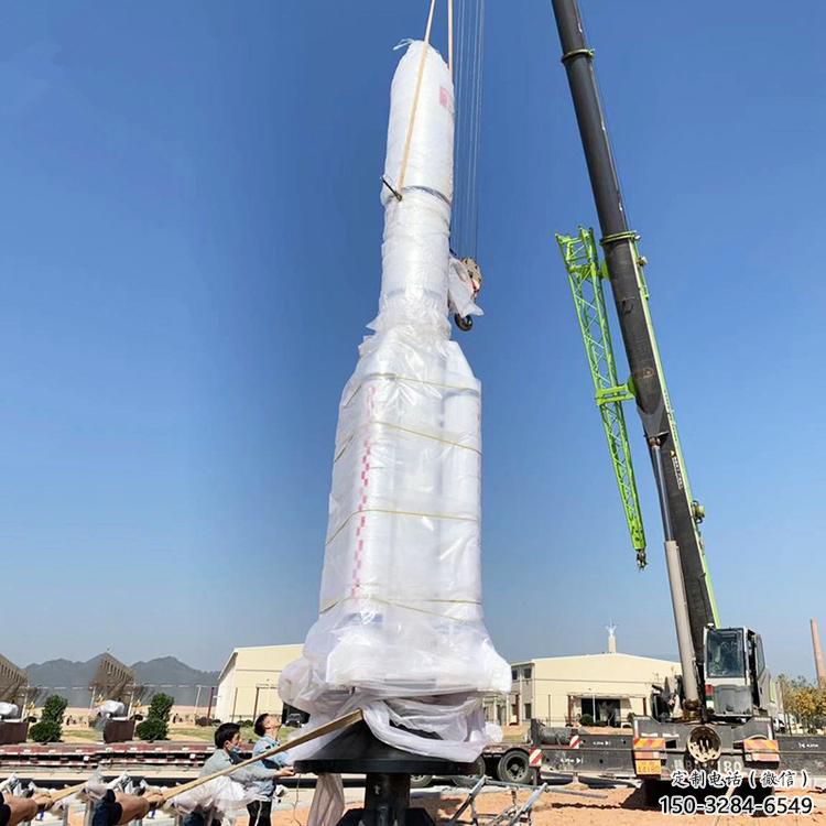 別墅區(qū)火箭雕塑 大型別墅區(qū)擺件 剪影雕塑