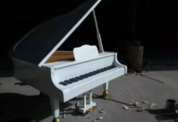 公園鋼琴雕塑 創意企業擺件 美陳雕塑