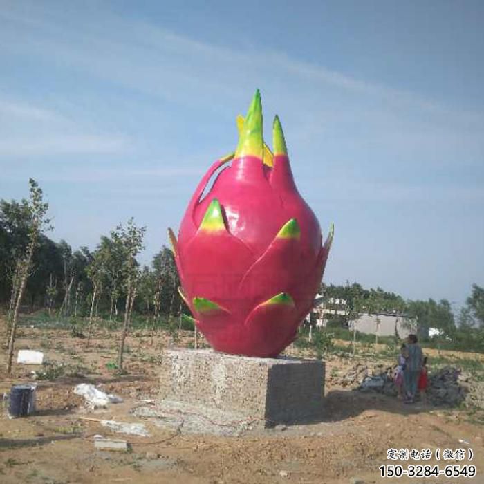 城市火龍果雕塑 風景區(qū)彩繪雕塑 抽象擺件