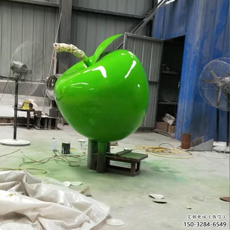 酒店蘋果雕塑 景觀美陳果蔬雕塑 現代水果雕塑
