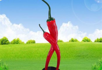 大型辣椒雕塑 商業街廣場雕塑 蔬菜擺件