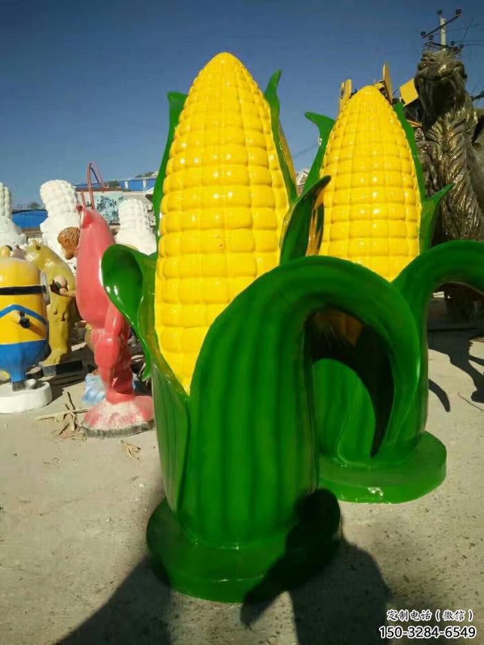 大型玉米雕塑 歐式步行街?jǐn)[件 彩繪雕塑