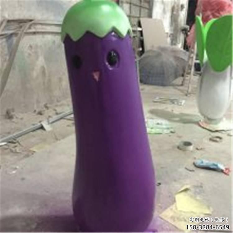 售樓處茄子雕塑 商業街仿真雕塑 水果擺件