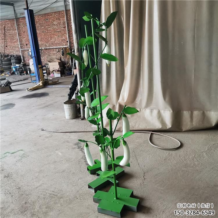 庭院茄子雕塑 城市古銅色雕塑 水果小品