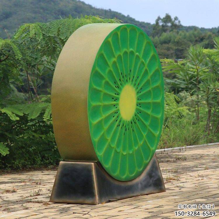別墅區獼猴桃雕塑 大型別墅區擺件 仿真雕塑