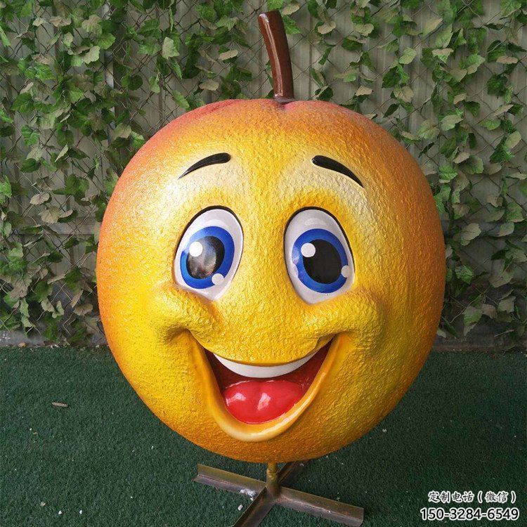 檸檬雕塑，水果仿真擺件，公園廣場(chǎng)雕塑 (2)