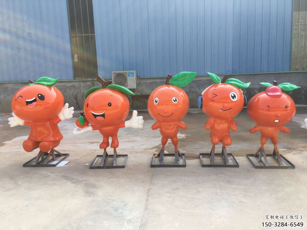 檸檬雕塑，水果仿真擺件，公園廣場雕塑 (8)