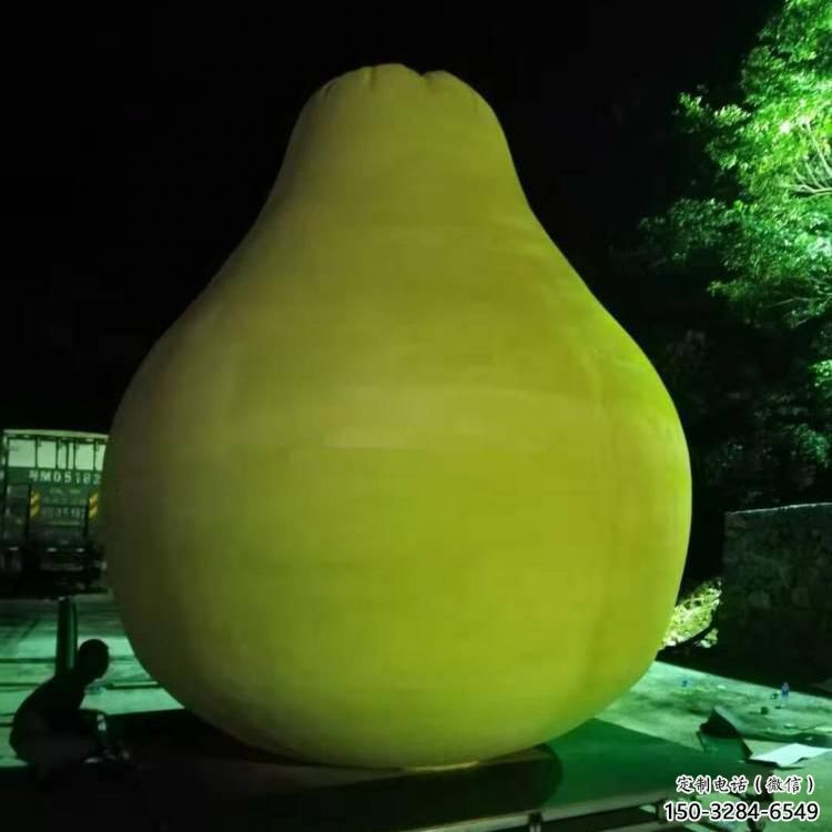 大型商場(chǎng)柚子雕塑 仿真水果雕塑 彩繪果蔬雕塑