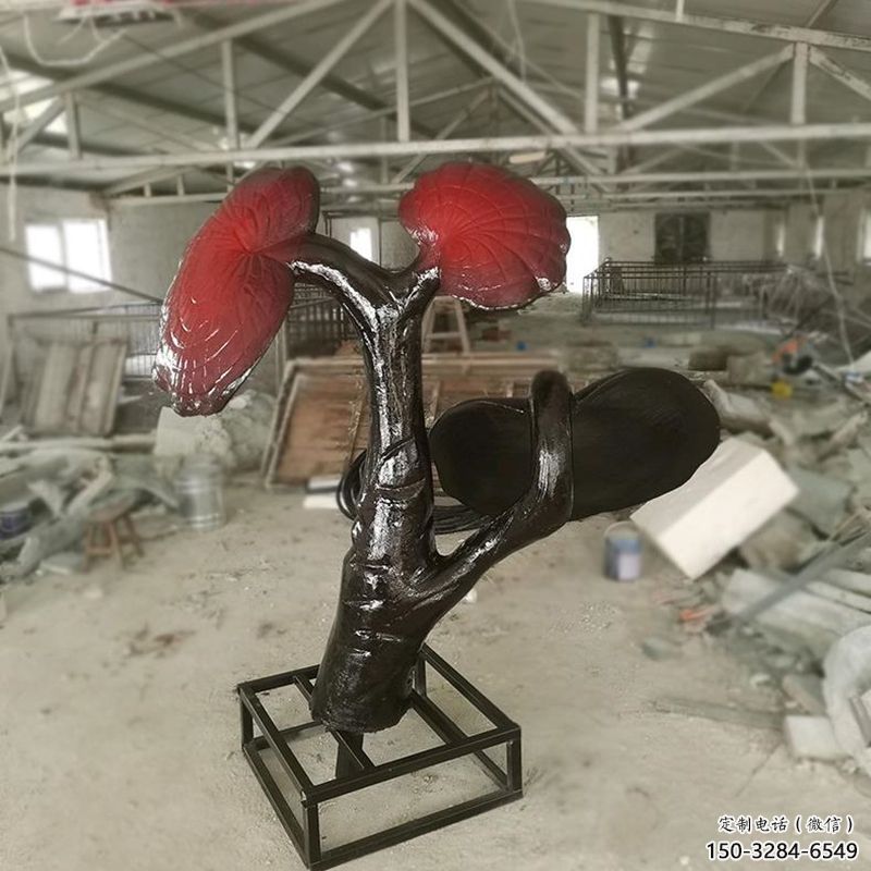 草地靈芝雕塑制造商 現代校園果蔬雕塑 大型植物雕塑