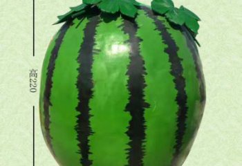 大型西瓜雕塑 歐式步行街水果雕塑 彩繪果蔬雕塑