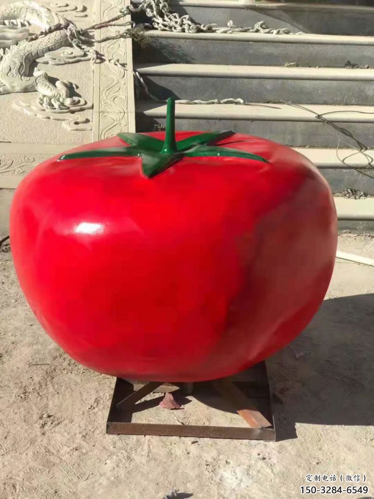彩繪番茄雕塑 仿真雕塑 步行街?jǐn)[件