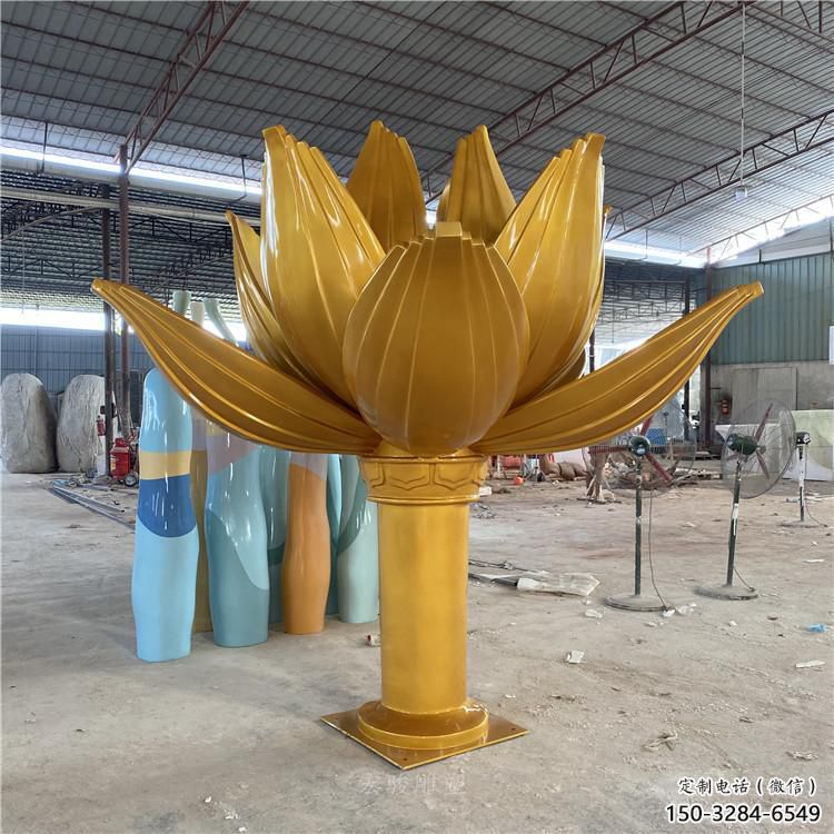 室內紫荊花雕塑 仿真景觀花朵雕塑 大型花卉雕塑