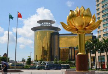 別墅區紫荊花雕塑 大型別墅區花朵雕塑 剪影花卉雕塑