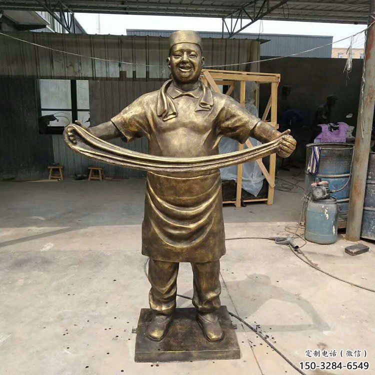 鑄造廚師雕塑 中式村口卡通雕塑 景觀動漫雕塑