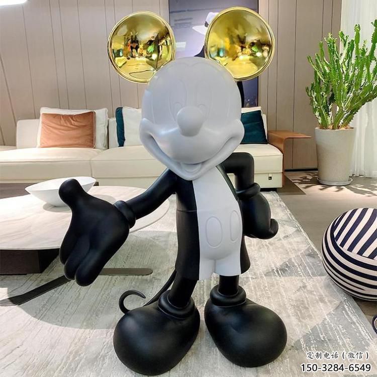 美陳唐老鴨雕塑 異形卡通雕塑 酒店動(dòng)漫雕塑