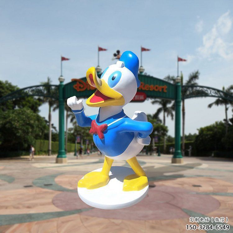 唐老鴨雕塑 歐式步行街卡通雕塑 大型商場動(dòng)漫雕塑