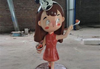 廚師雕塑 景觀(guān)校園卡通雕塑 商業(yè)街動(dòng)漫雕塑