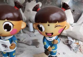 城市娃娃雕塑 風景區彩繪雕塑 抽象擺件