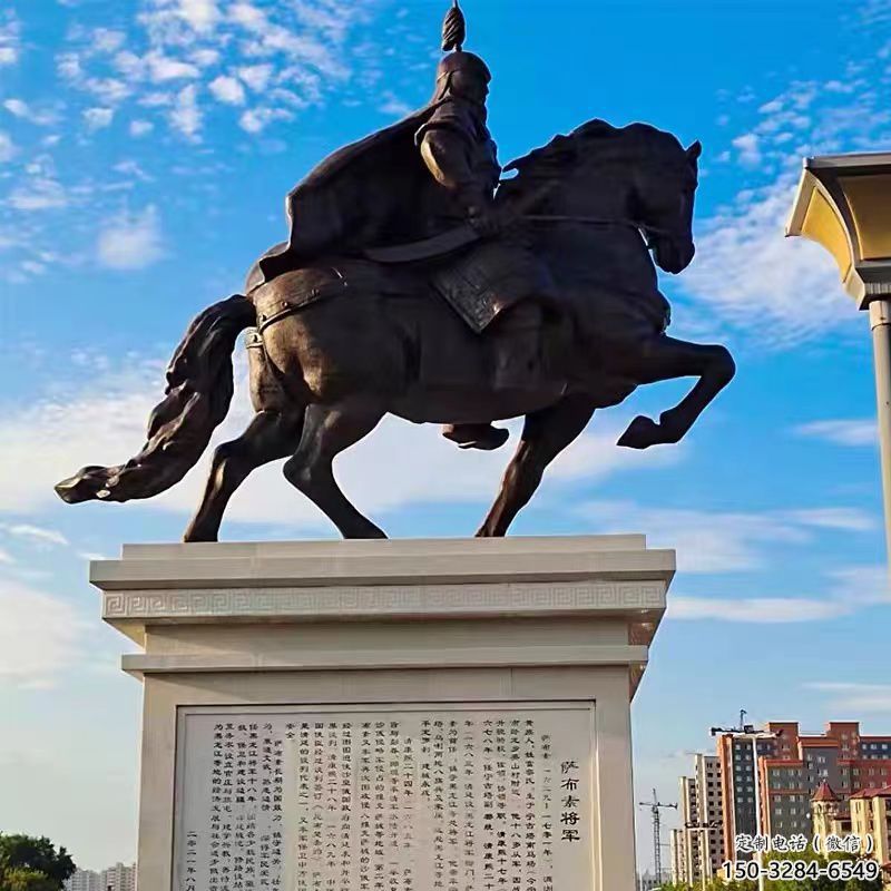 抽象岳飛雕塑 仿古名人雕塑 室內肖像雕塑