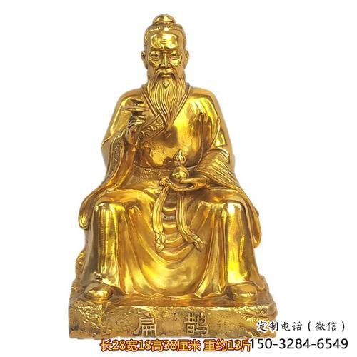 彩繪扁鵲雕塑 懸空餐飲店名醫(yī)雕塑 街頭藥王雕塑